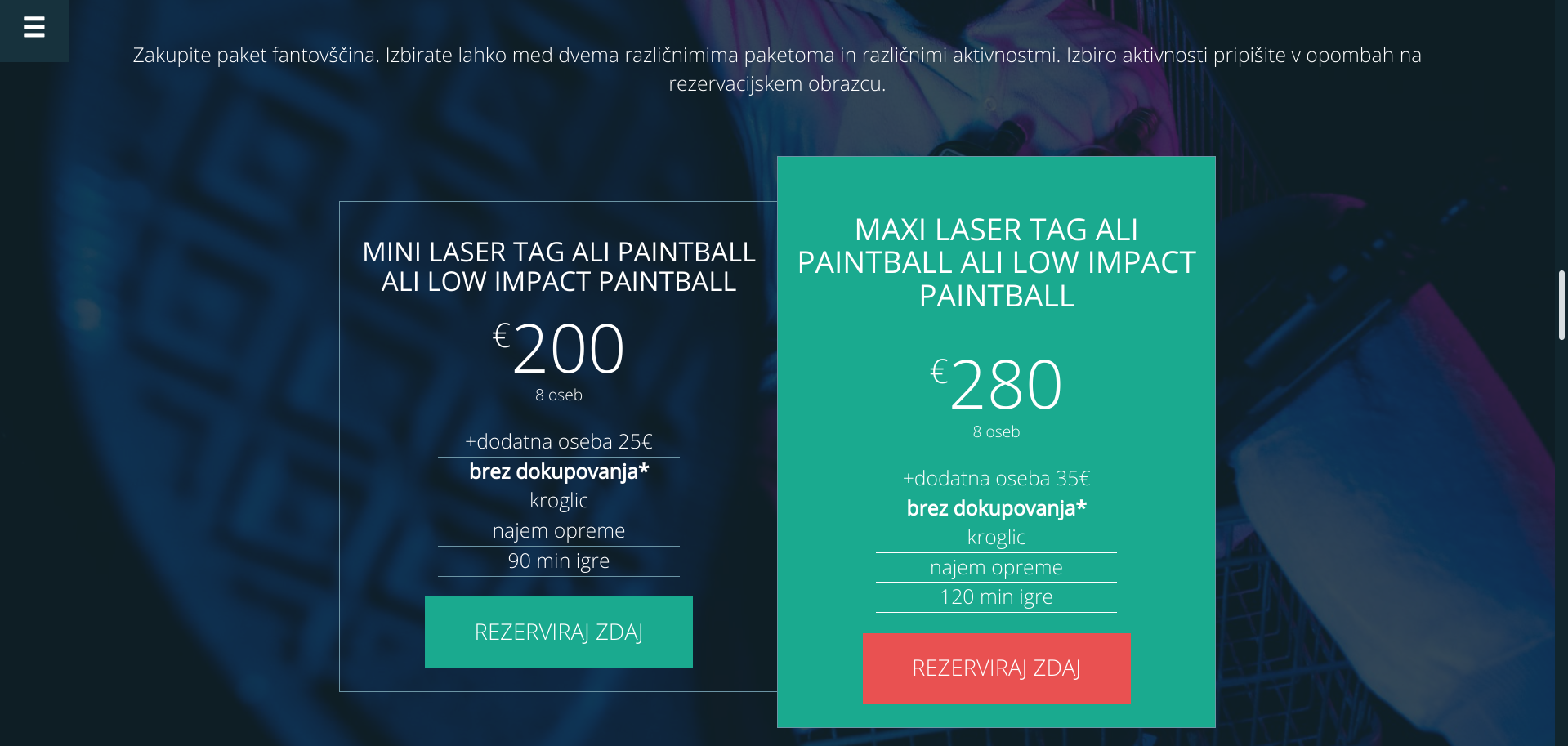 fantovščina - spletna prodaja